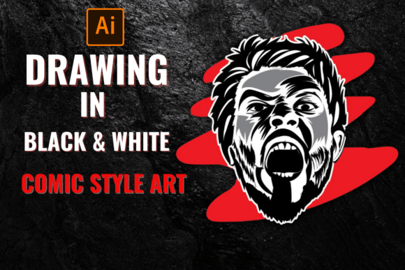 Download Drawing in Black and White to Create Comic Style Art - Premium Resources