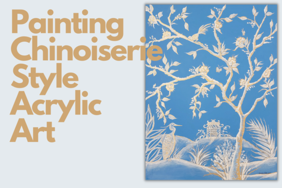 Download Painting Chinoiserie Style Acrylic Art - Premium Resources